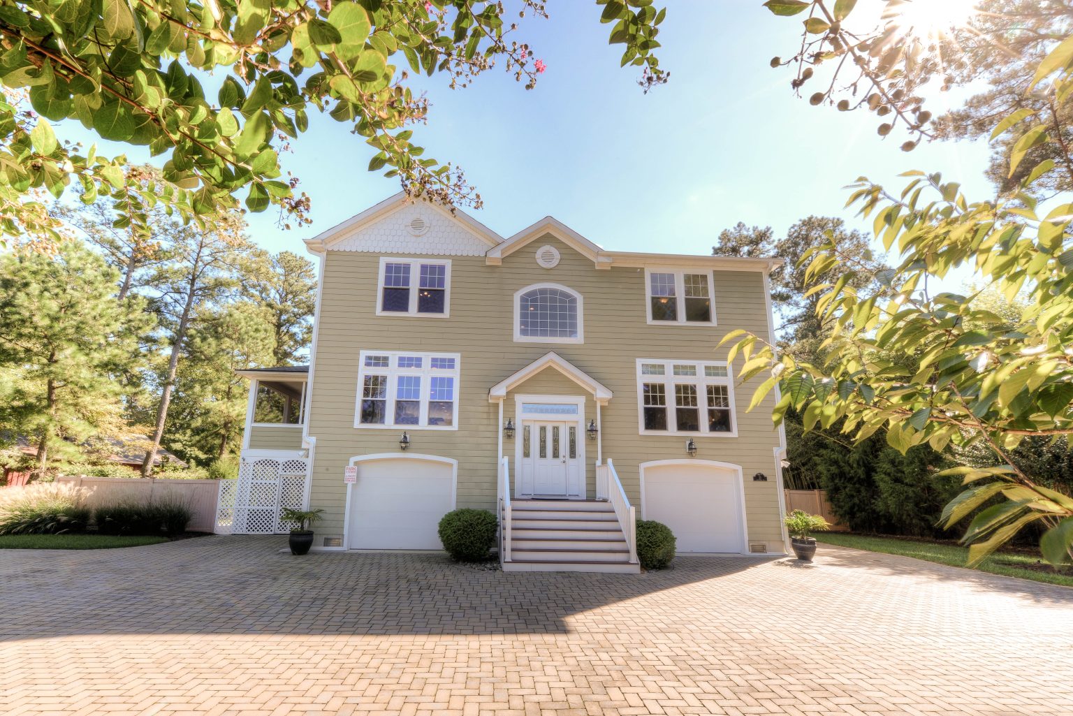 Custom built home exterior