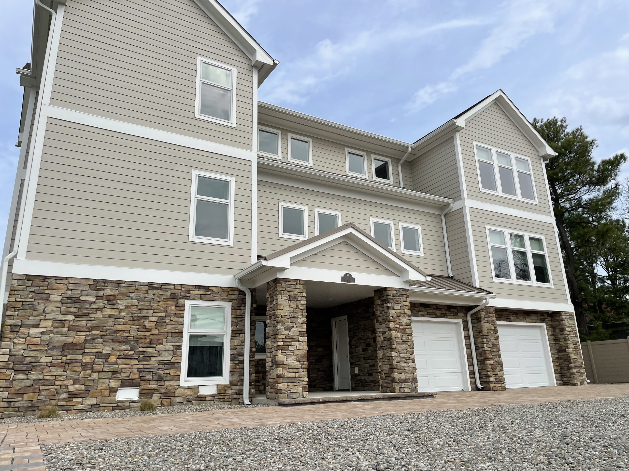 Stone and siding luxury home